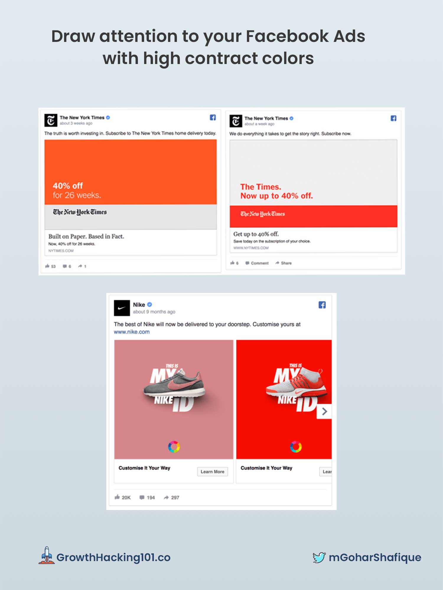 Facebook Ads inspiration - Nike Facebook ads